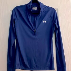 Under Armour Threadborne Long Sleeve Pull Over Zip-Up Medium
